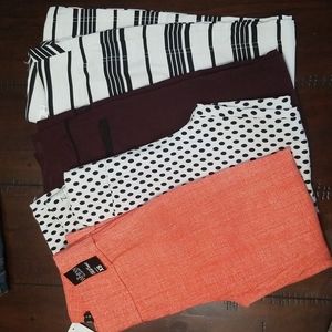 Lot of 4 Whitney pull on ankle pants!